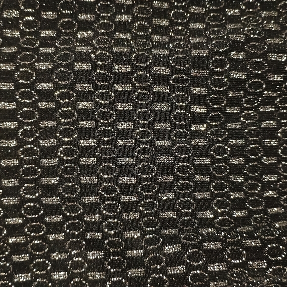 Alfanin Women's Black and White Metallic Top - Picture 5 of 7